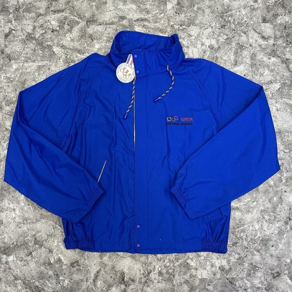 USA OLYMPICS Jacket XEROX Swingster Worldwide Sponsor USA Made XL With Tags